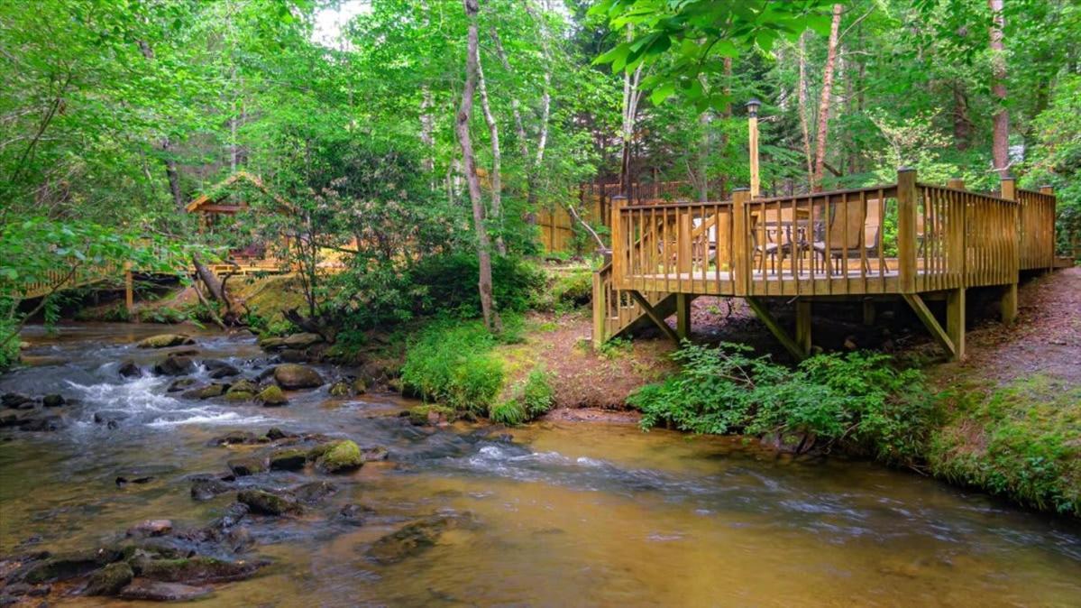 Waterfront Mountain Cabin With Hot Tub Villa Blue Ridge Dış mekan fotoğraf